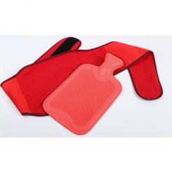 Vital Comfort Ceinture pour bouillotte avec velcro, incl. bouillotte, rouge 