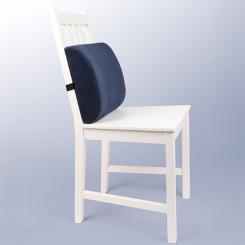 Vital Comfort Lendenkissen zum Sitzen und Liegen, Memory Foam, blau 