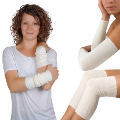 Chauffe-articulations laine-acrylique-poly, 1 paire 