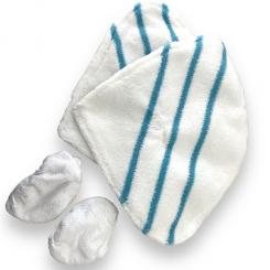 Ersatz Mikrofaserpads zu Starlyf Stream Mop, 2x klein, 2x gross 