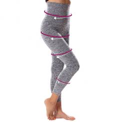 Bauchweg-Leggings, graumeliert - Grösse XL (50/52) XL