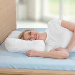 Oreiller pour dormeurs sur le côté avec housse en coton 