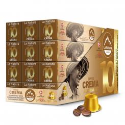 Crema - 120 Kaffeekapseln Alu - La Natura 