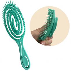 Brosse à cheveux en spirale pour démêler les cheveux 
