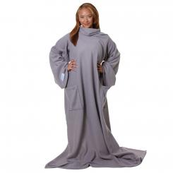 Snuggie Original couverture polaire avec manches, gris 