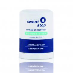 SweatStop Fusspuderstift mit Zimt & Menthol für trockene Füsse, 60g 