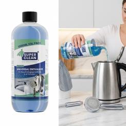 Super Clean : détartrant spécial pour robinetterie, lot de 500 ml avec bouchon anti-calcaire 
