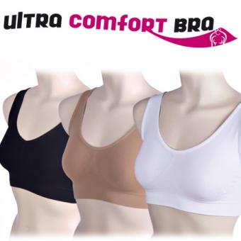 Soutien-gorge Ultra Comfort Bra, taille XXL, lot de 3 (beige/noir/blanc) XXL