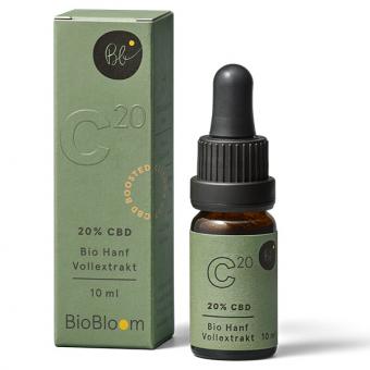 20% Huile de CBD bio Extrait complet de chanvre Boosted, 10 ml 