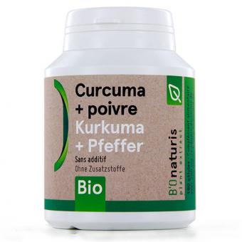 Curcuma + poivre Bio 260 mg, 180 Gélules 