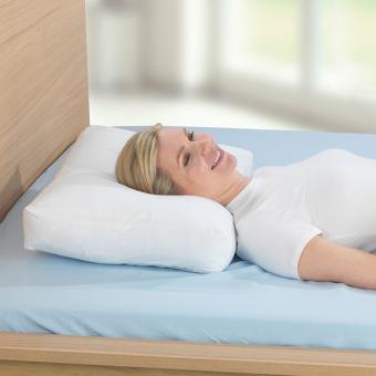 Rückenschläferkissen mit Baumwollbezug 