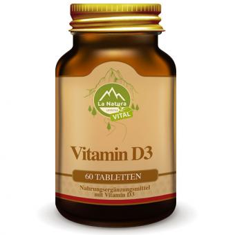 Vitamin D3 - 60 Tabletten - La Natura Lifestyle Vital 