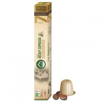 Decaff Espresso - 10 capsules de café Homecompost - La Natura 