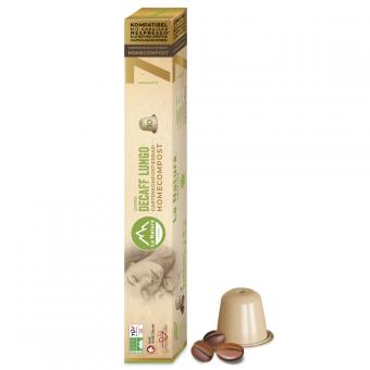 Decaff Lungo - 10 capsules de café Homecompost - La Natura 