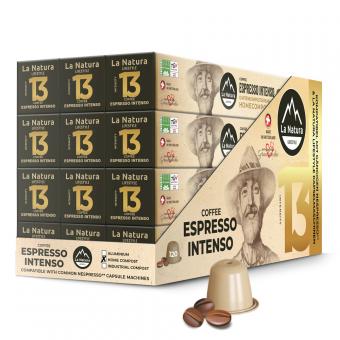 Espresso Intenso - 120 Kaffeekapseln Homecompost - La Natura 