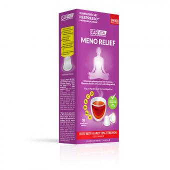 CapVital Meno Relief - Betterave rouge-Carotte-Citron - 10 boissons en capsules 