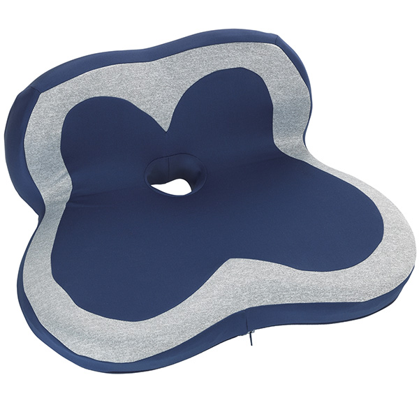 Vital Comfort Sitzkeil Kissen mit Bezug, blau - Trendmail