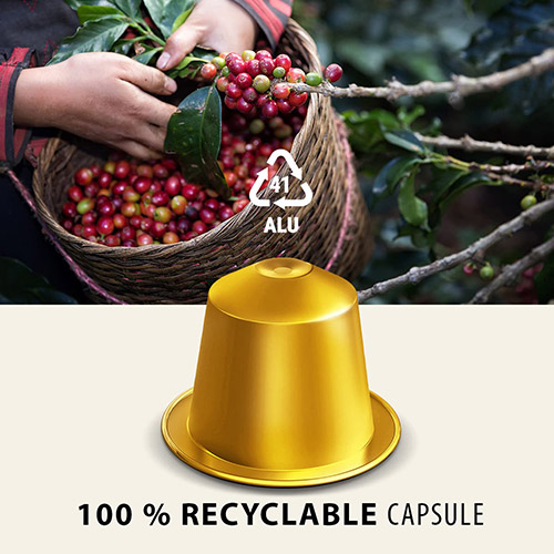 Capsules de café en aluminium compatibles avec Nespresso